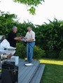 Past President Jim congratulates 